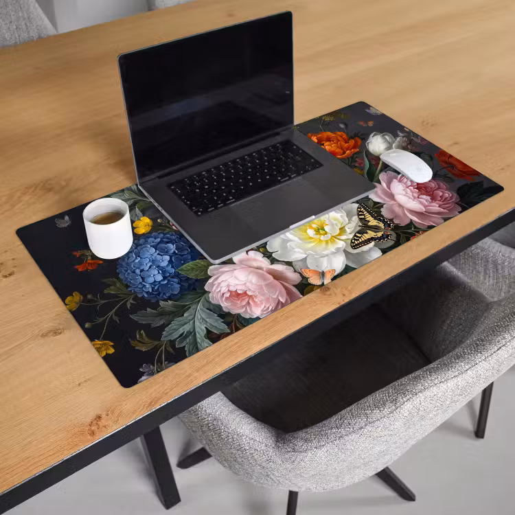 Bloemen - Boeket - Klassiek - Kleurrijk - Natuur Muismat XXL klein -sfeer1