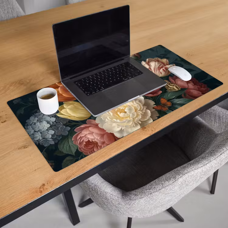 Bloemen - Boeket - Natuur - Klassiek - Donker Muismat XXL klein -sfeer1
