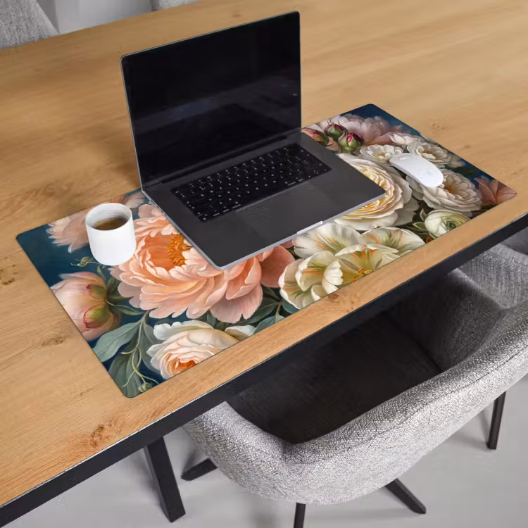 Bloemen - Boeket - Natuur - Klassiek - Kleurrijk Muismat XXL klein -sfeer1