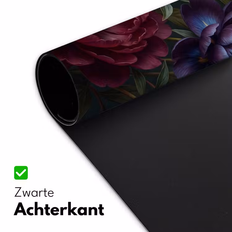 Bloemen - Boeket - Natuur - Modern - Donker Muismat XXL klein -sfeer2