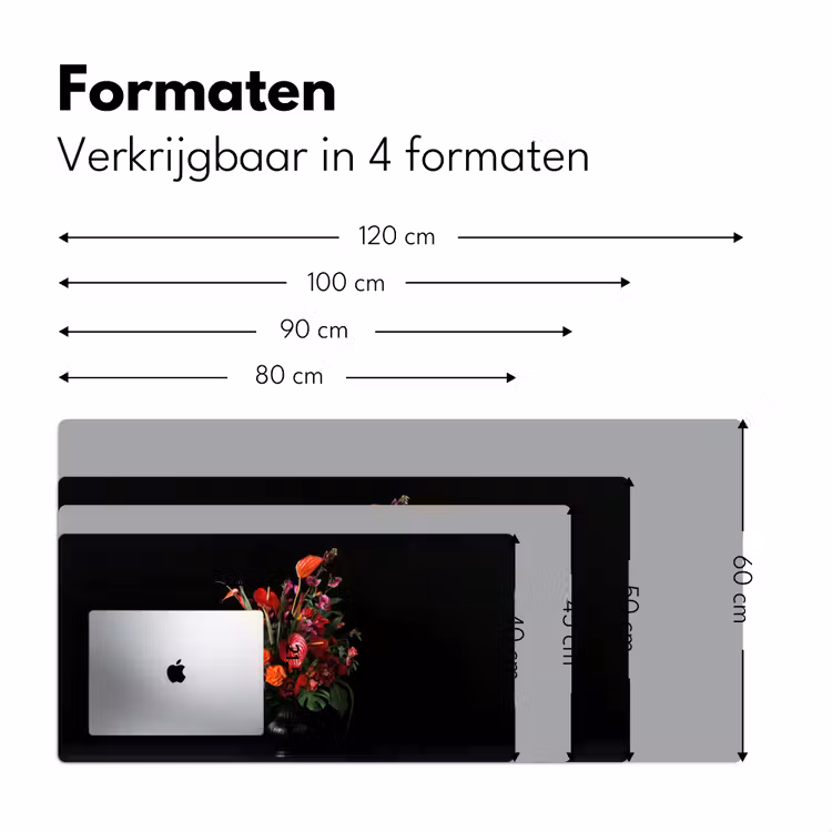 Bloemen - Boeket - Sierlijk Muismat XXL klein -sfeer5