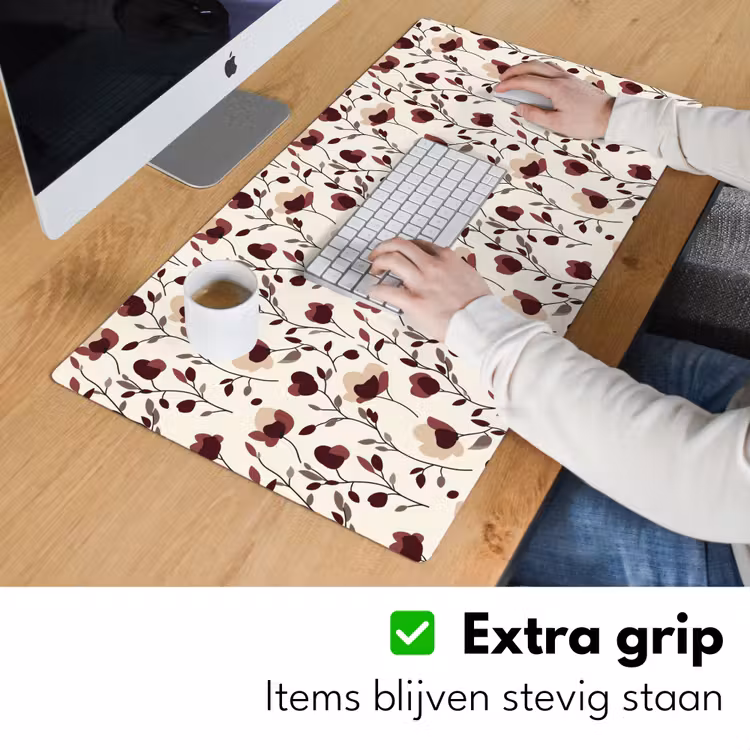 Bloemen - Botanisch - Bordeaux Muismat XXL klein 681 -sfeer3