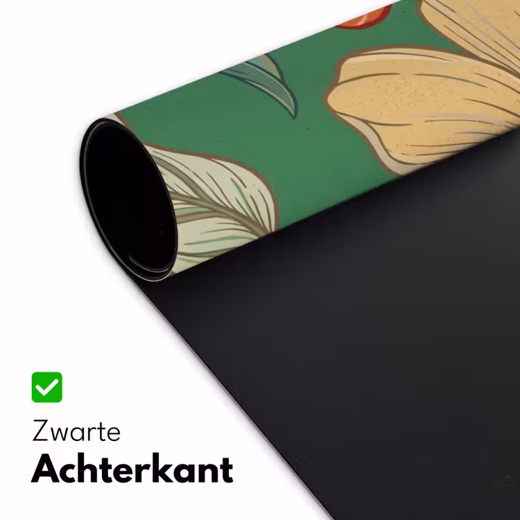 Bureau onderlegger - Bloemen - Groen - Illustratie - Bloemen - Groen - Illustratie Muismat XXL klein