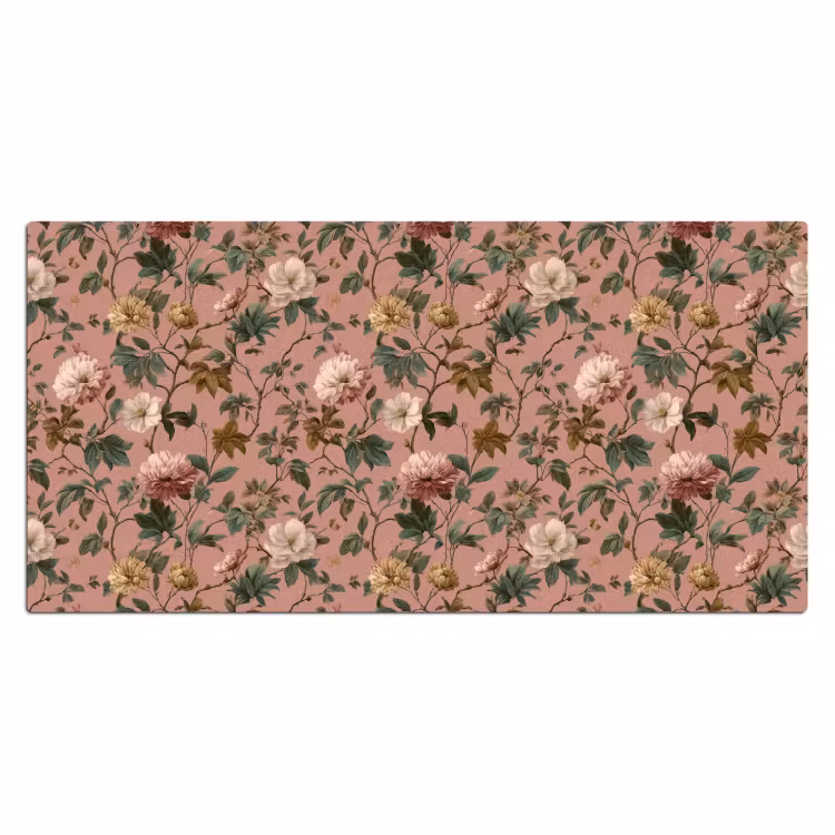 Bloemen - Klassiek - Roze Muismat XXL klein 681 -3d_leeg