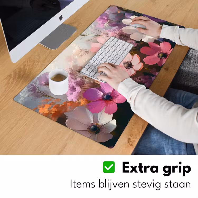 Bloemen - Kleurrijk - Bloei Muismat XXL klein -sfeer3