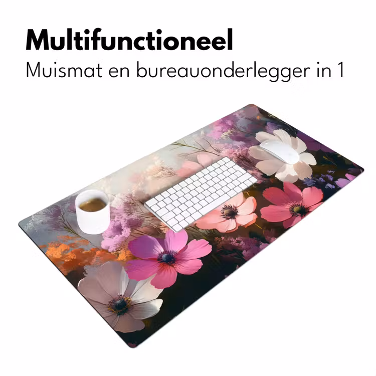Bloemen - Kleurrijk - Bloei Muismat XXL klein -sfeer4