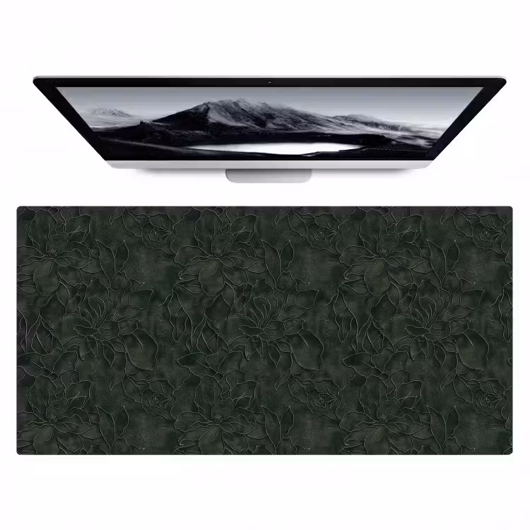 Bloemen - Lijnen - Groen Muismat XXL klein 681 -zzz3d
