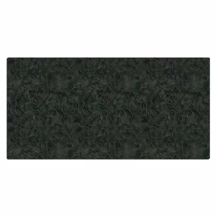 Bloemen - Lijnen - Groen Muismat XXL klein 681 -3d_leeg
