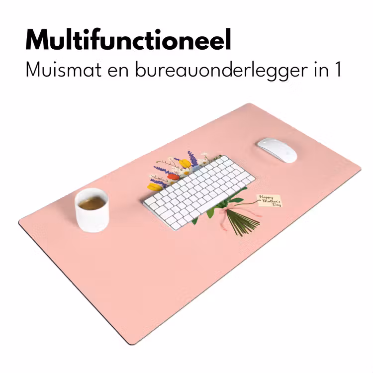 Bloemen - Lint - Kaartje Muismat XXL klein -sfeer4