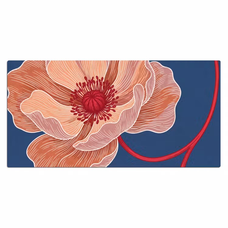 Bureau onderlegger - Bloemen - Modern - Abstract - Bloemen - Modern - Abstract Muismat XXL klein