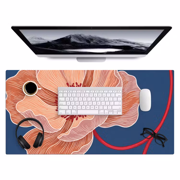 Bureau onderlegger - Bloemen - Modern - Abstract - Bloemen - Modern - Abstract Muismat XXL klein