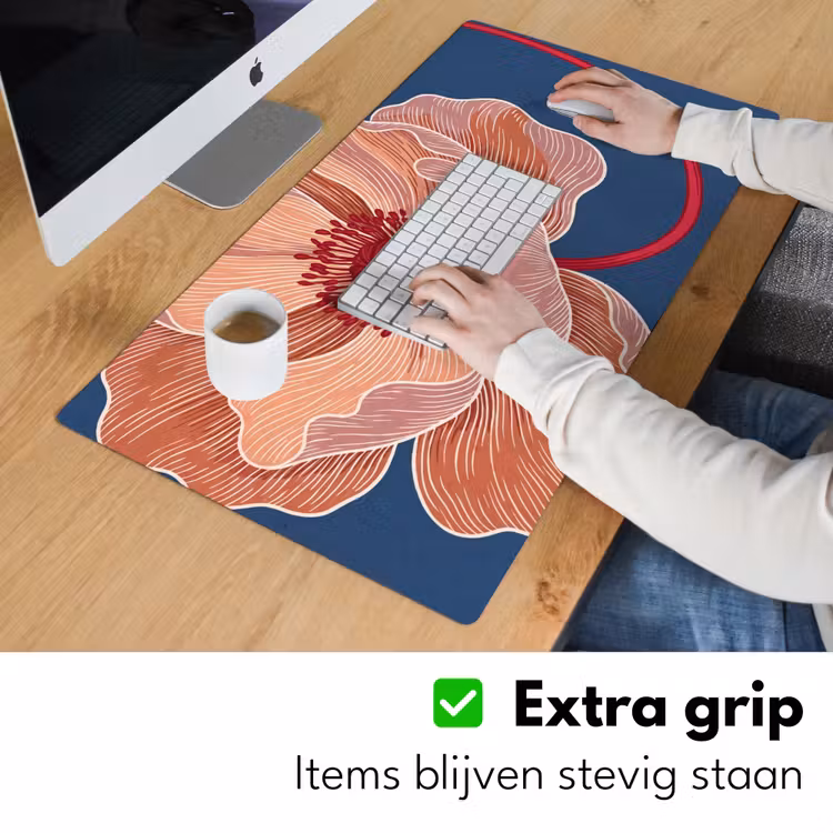 Bureau onderlegger - Bloemen - Modern - Abstract - Bloemen - Modern - Abstract Muismat XXL klein