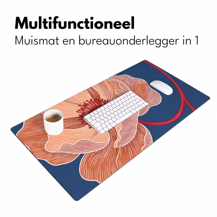 Bureau onderlegger - Bloemen - Modern - Abstract - Bloemen - Modern - Abstract Muismat XXL klein