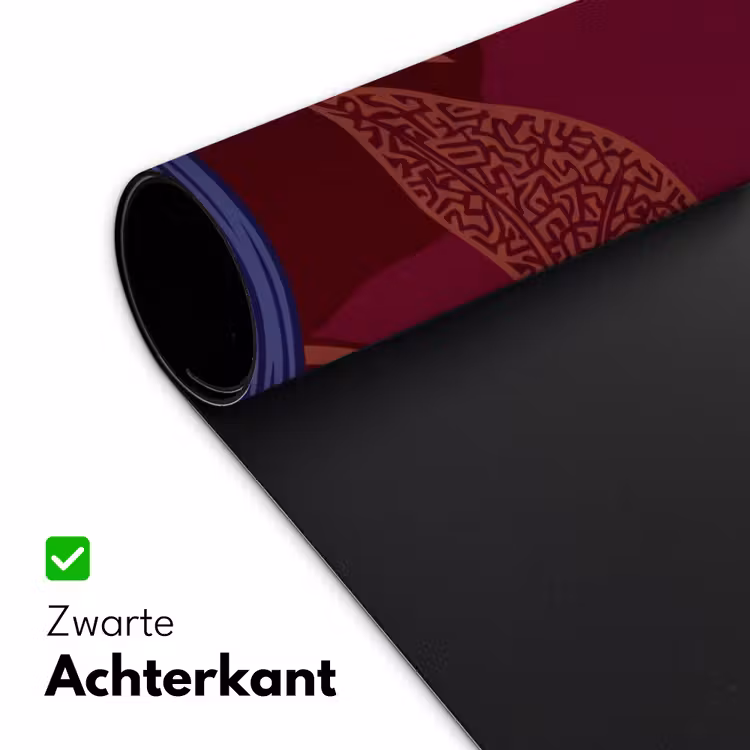 Bureau onderlegger - Bloemen - Modern - Paars - Bloemen - Modern - Paars Muismat XXL klein