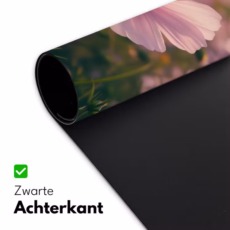 Bloemen - Paars - Wazig Muismat XXL klein -sfeer2