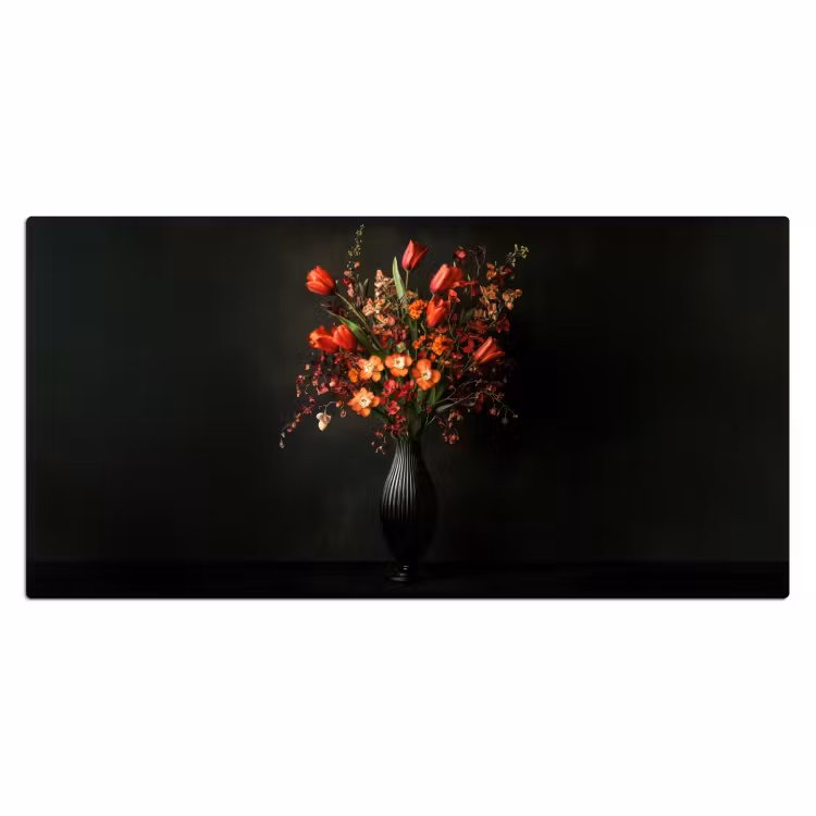 Bloemen - Takken - Boeket Muismat XXL klein -3d_leeg