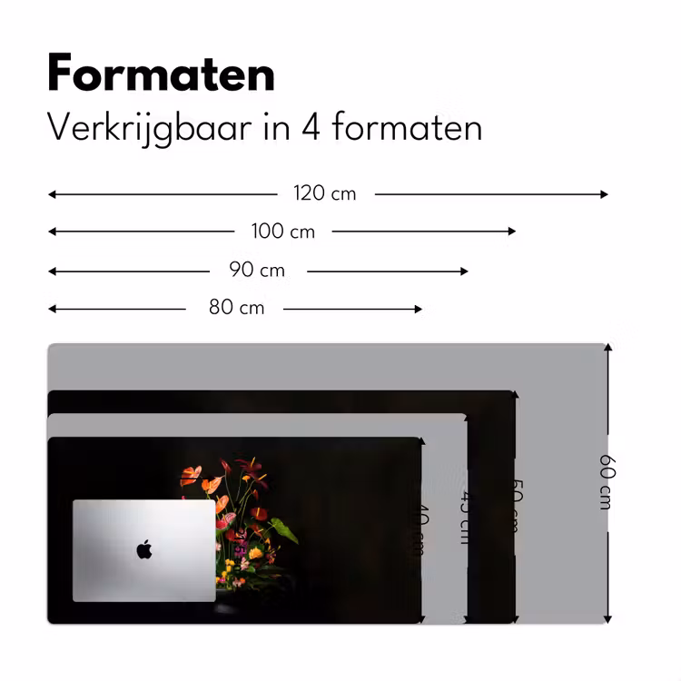 Bloemen - Vaas - Kleurrijk Muismat XXL klein -sfeer5