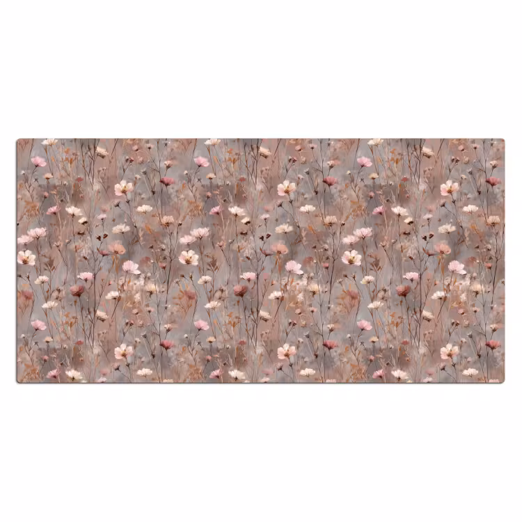 Bloemen - Wild - Pastel Muismat XXL klein 681 -3d_leeg