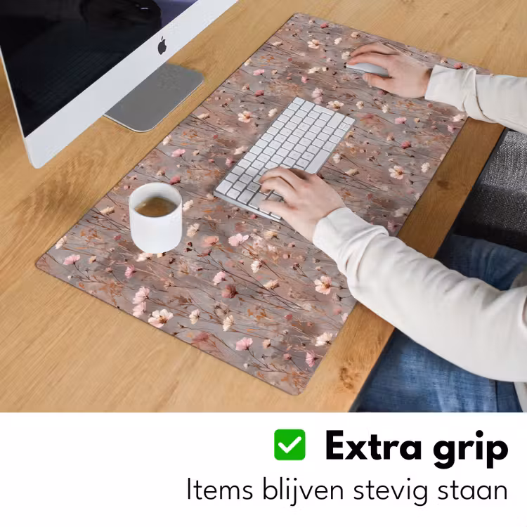 Bloemen - Wild - Pastel Muismat XXL klein 681 -sfeer3