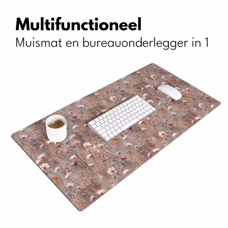 Bloemen - Wild - Pastel Muismat XXL klein 681 -sfeer4