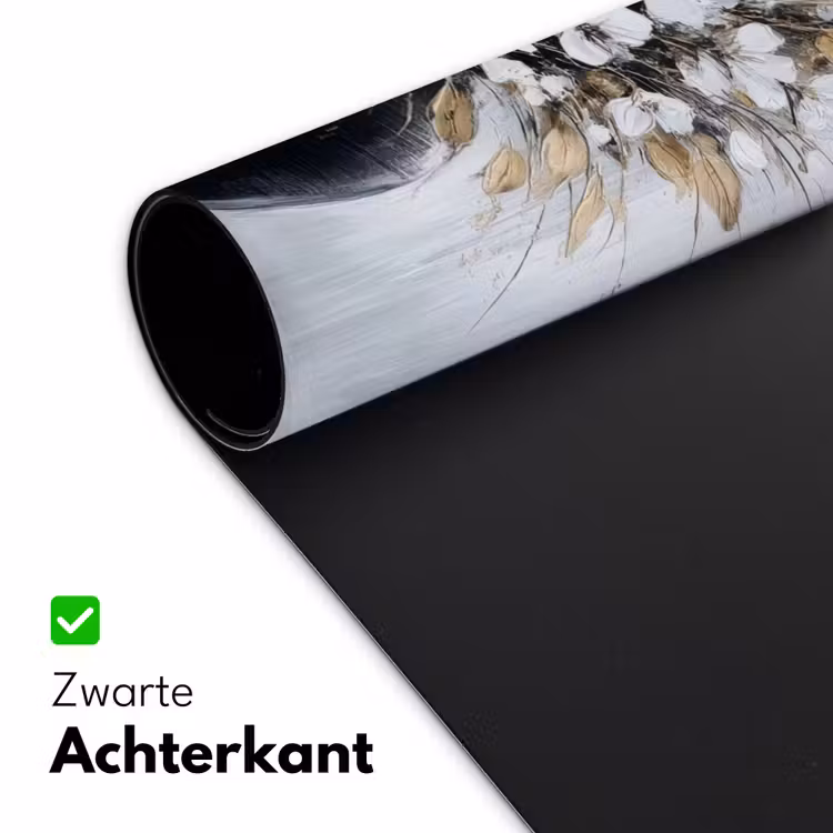 Bloemen - Wit - Vaas - Abstract Muismat XXL klein -sfeer2