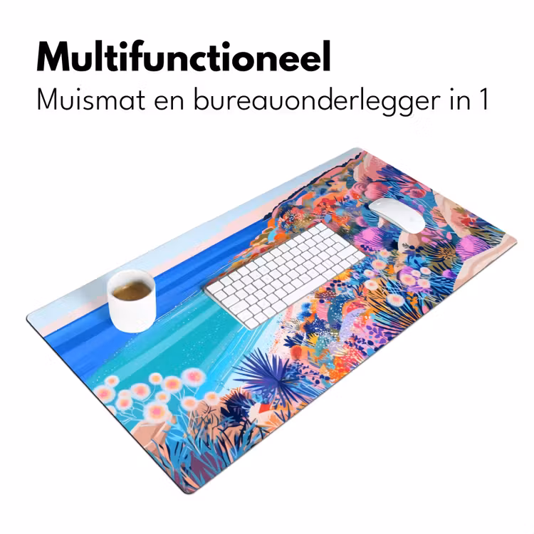 Bloemenweide - Zee - Zomers Muismat XXL klein -sfeer4