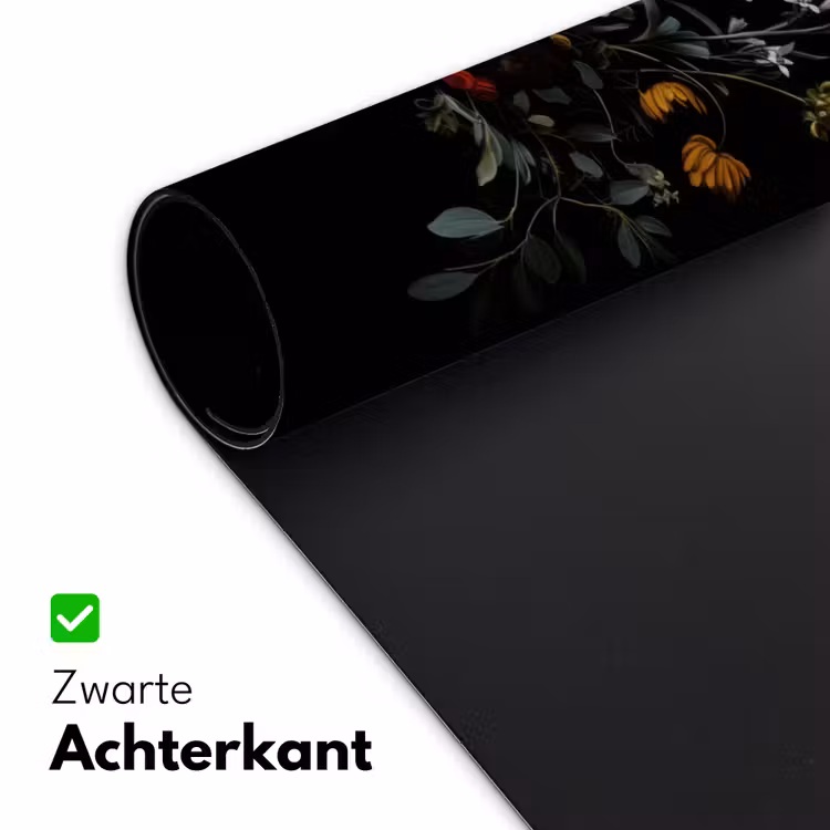 Bloemstuk - Vaas - Zwart Muismat XXL klein -sfeer2