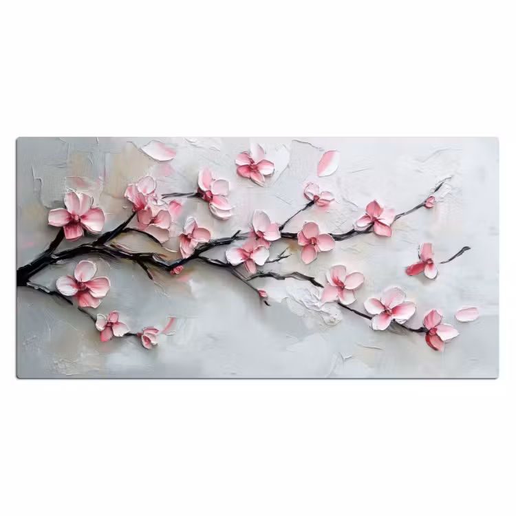 Bloesem - Kunstzinnig - Roze - Sakura Muismat XXL klein -3d_leeg