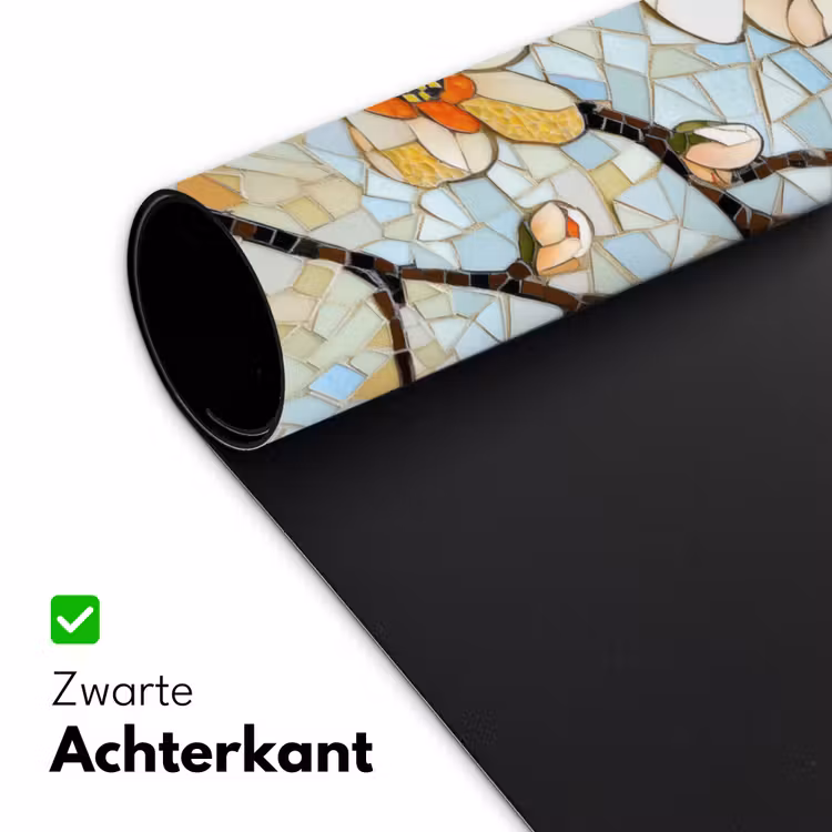 Bloesems - Wit - Mozaïek - Tak Muismat XXL klein -sfeer2
