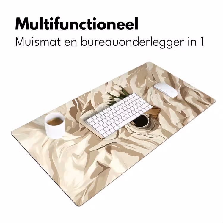 Boek - Illustratie - Tulpen - Koffie Muismat XXL klein -sfeer4