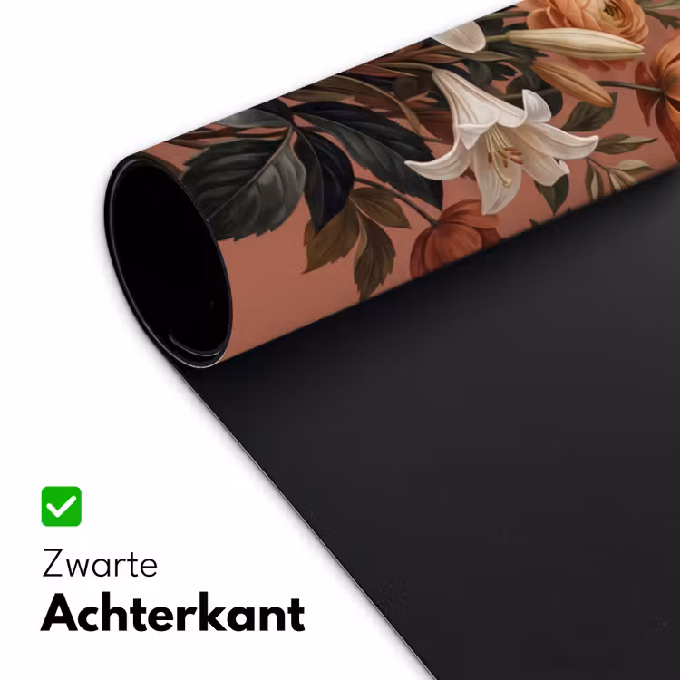 Boeket - Retro - Kleurrijk Muismat XXL klein -sfeer2