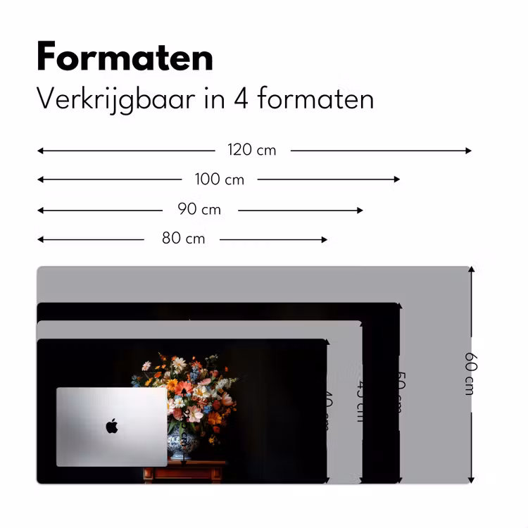 Boeket - Roze - Bloemen - Vaas Muismat XXL klein -sfeer5