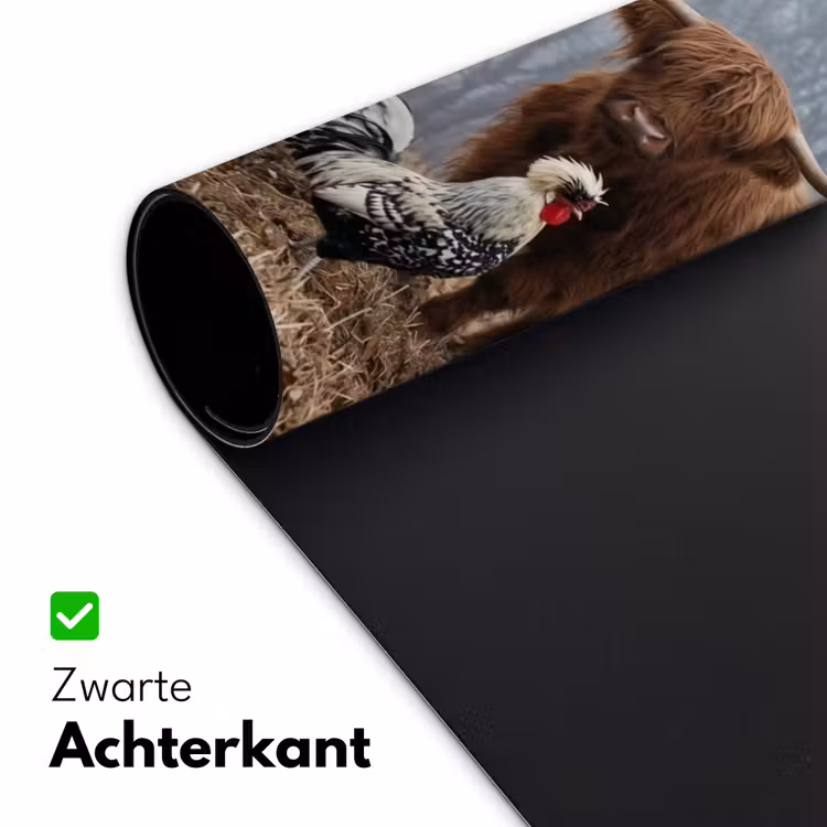 Boerderijdieren - Groep - Mist - Natuur - Rustiek Muismat XXL klein -sfeer2