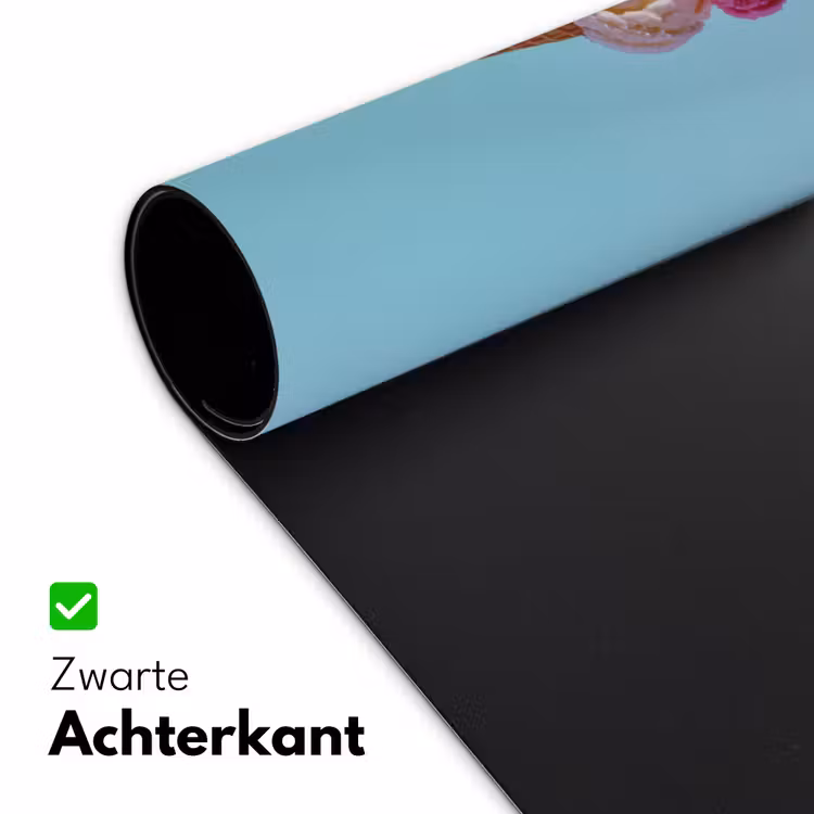 Bolletjes - Schepijs - Hoorntje - Blauw Muismat XXL klein -sfeer2
