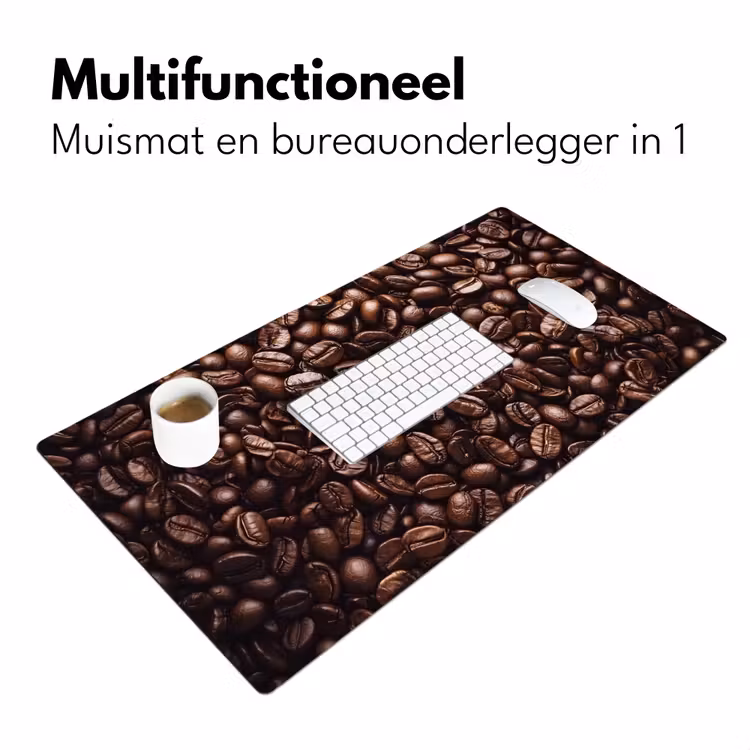 Bonen - Close-up - Donkerbruin Muismat XXL klein -sfeer4