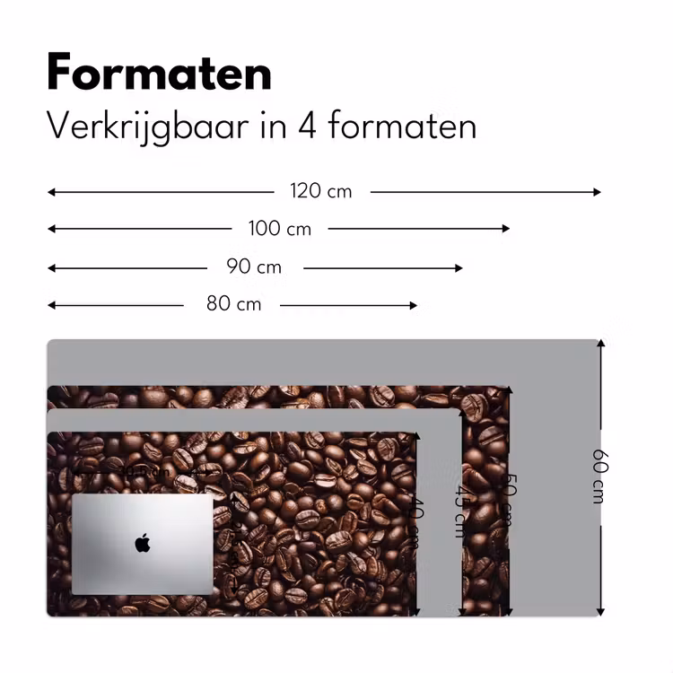 Bonen - Close-up - Donkerbruin Muismat XXL klein -sfeer5