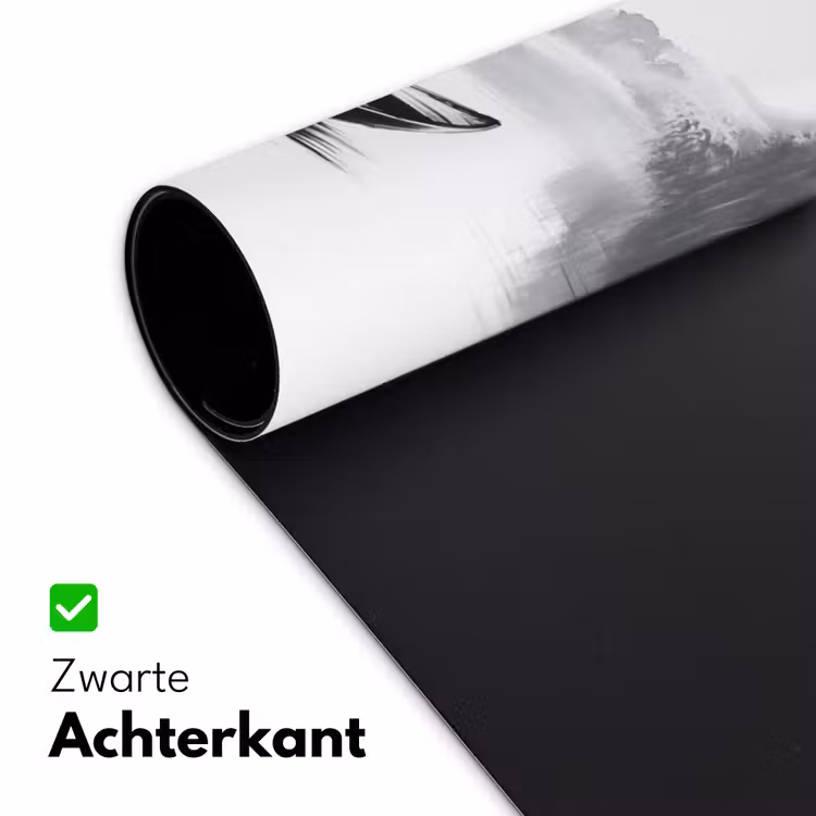 Boot - Rivier - Bamboe - Wit Muismat XXL klein -sfeer2