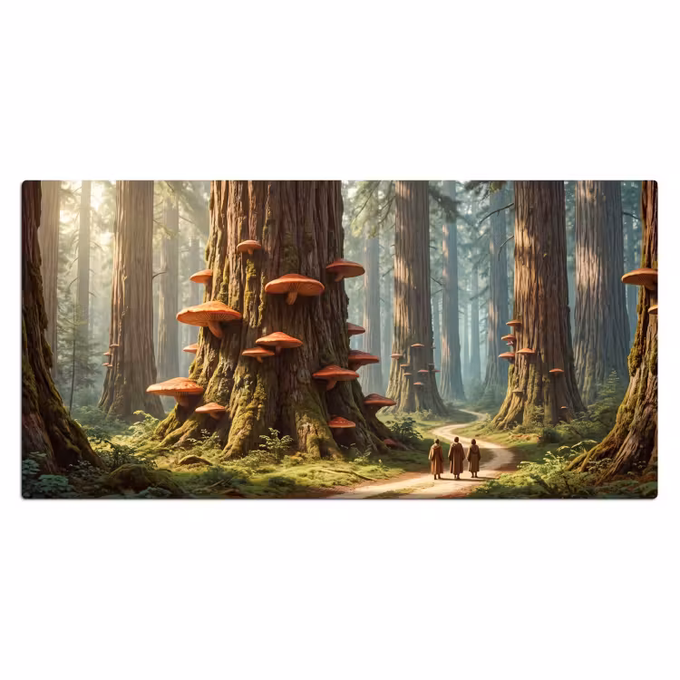 Bureau onderlegger - Bos - Bomen - Natuur - Bos - Bomen - Natuur Muismat XXL klein