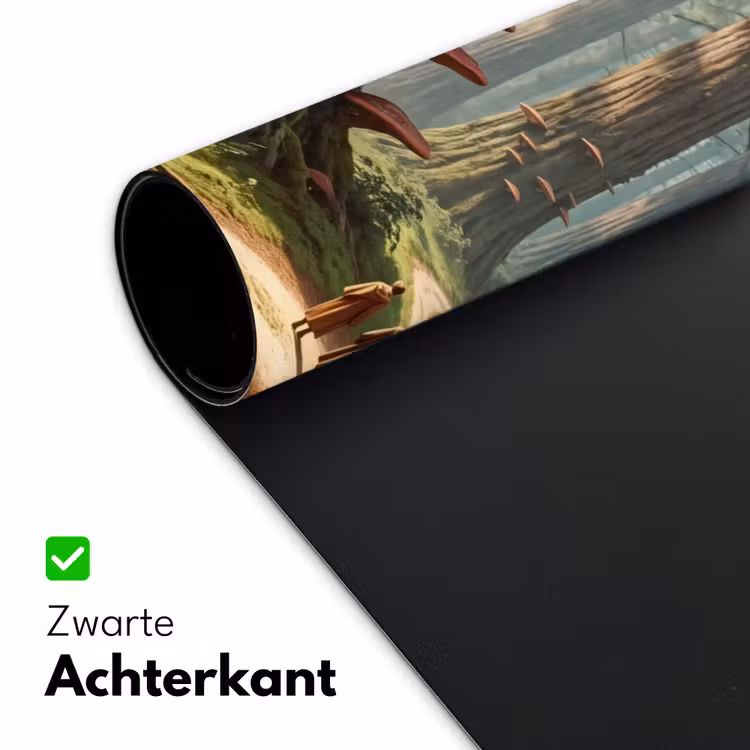 Bureau onderlegger - Bos - Bomen - Natuur - Bos - Bomen - Natuur Muismat XXL klein