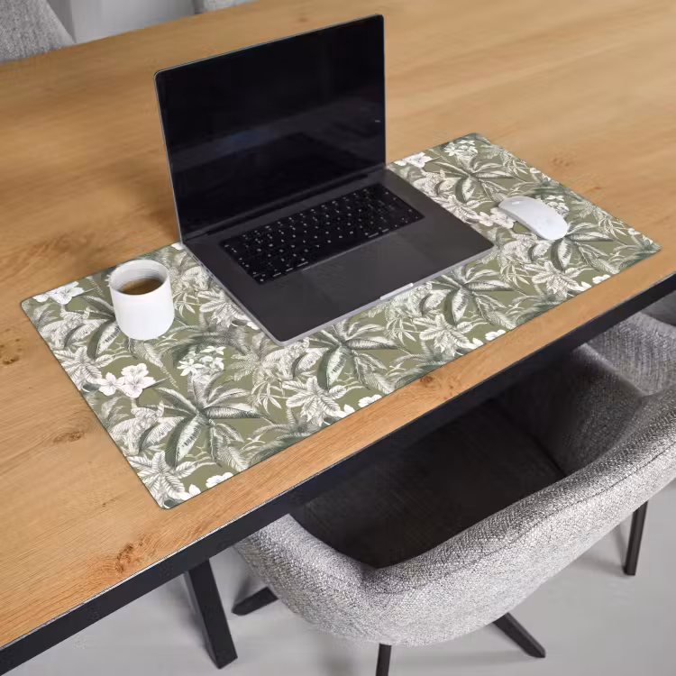 Botanisch - Bloemen - Groen Muismat XXL klein 681 -sfeer1
