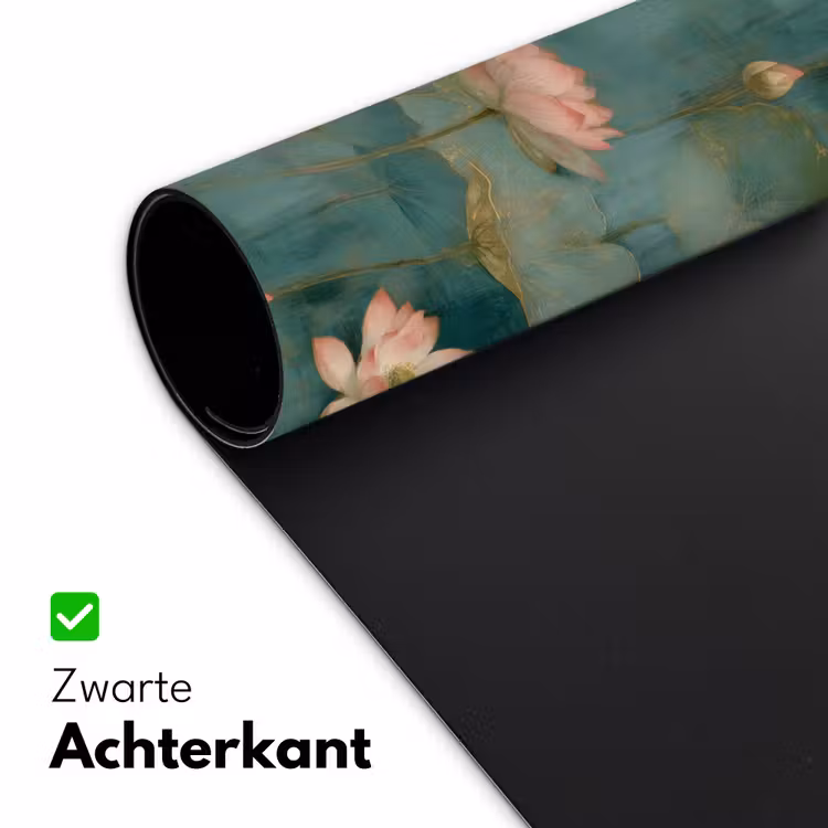 Botanisch - Bloemen - Roze Muismat XXL klein 681 -sfeer2