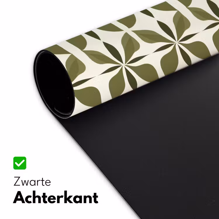 Botanisch - Retro - Groen Muismat XXL klein 681 -sfeer2