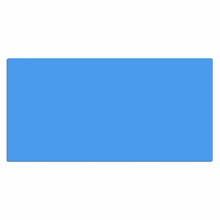 Bright - Azure - Blauw Muismat XXL klein 681 -3d_leeg