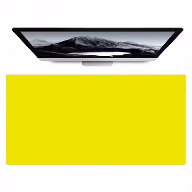 Bright - Canary - Geel Muismat XXL klein 681 -zzz3d