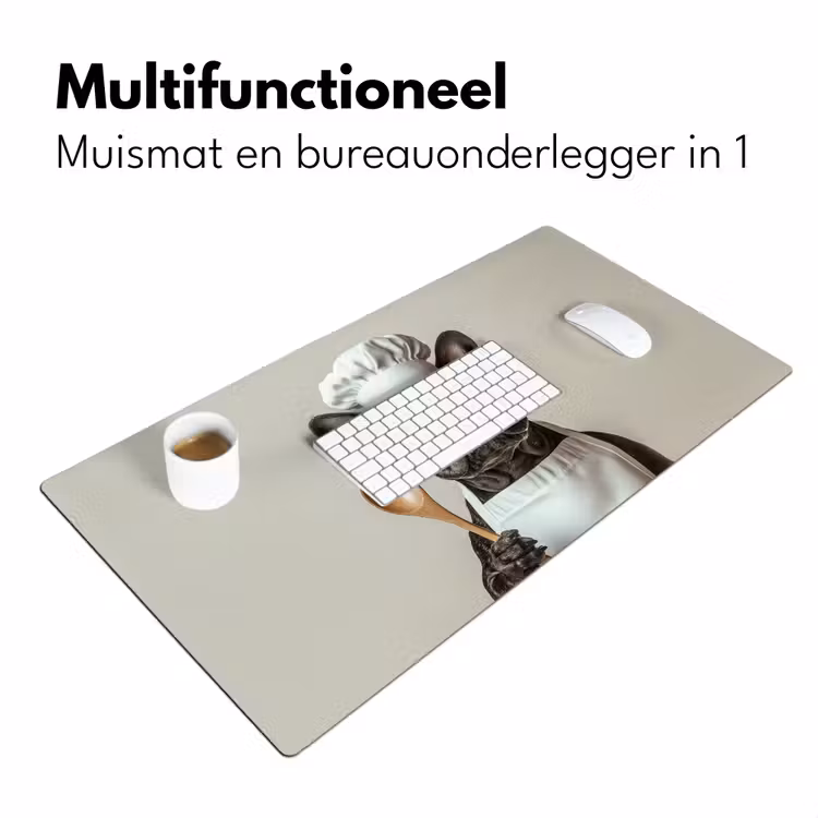 Bril - Hond - Kok Muismat XXL klein -sfeer4