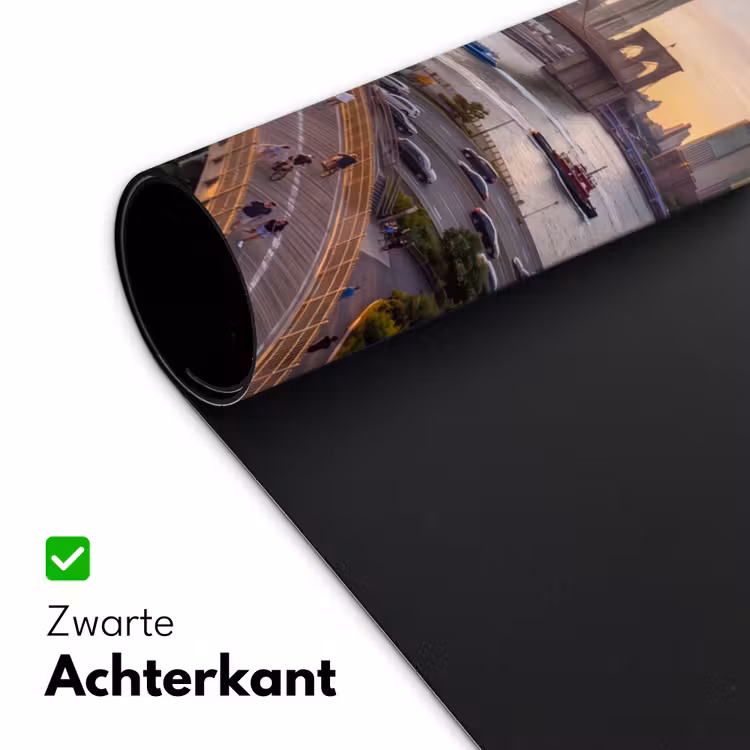 Brug - Rivier - Stad - Zonsondergang - Architectuur Muismat XXL klein -sfeer2