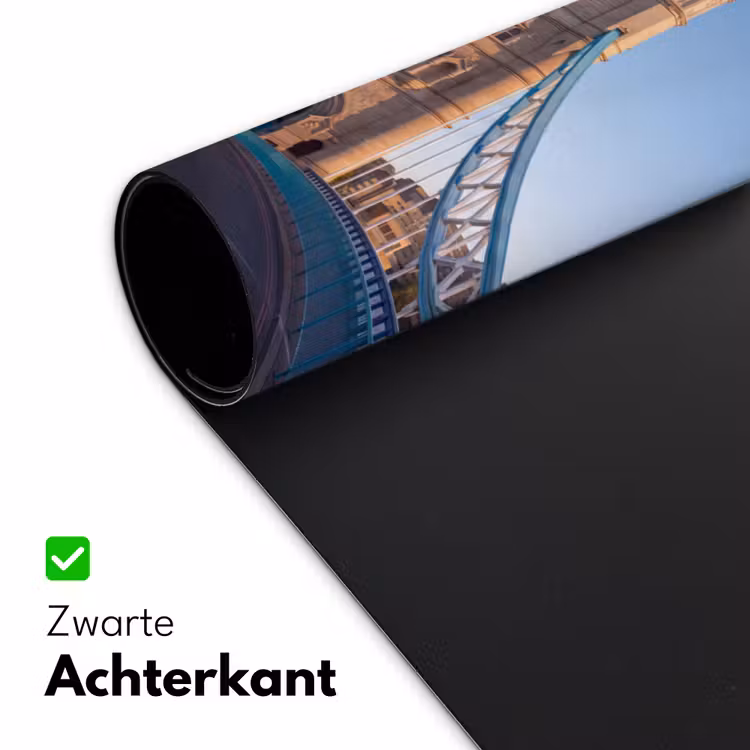 Brug - Toren - Architectuur - Klassiek - Blauw Muismat XXL klein -sfeer2