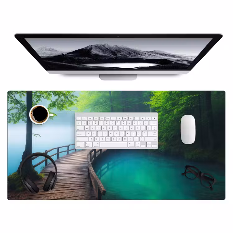 Brug - Water - Rivier - Bos Muismat XXL klein -3d