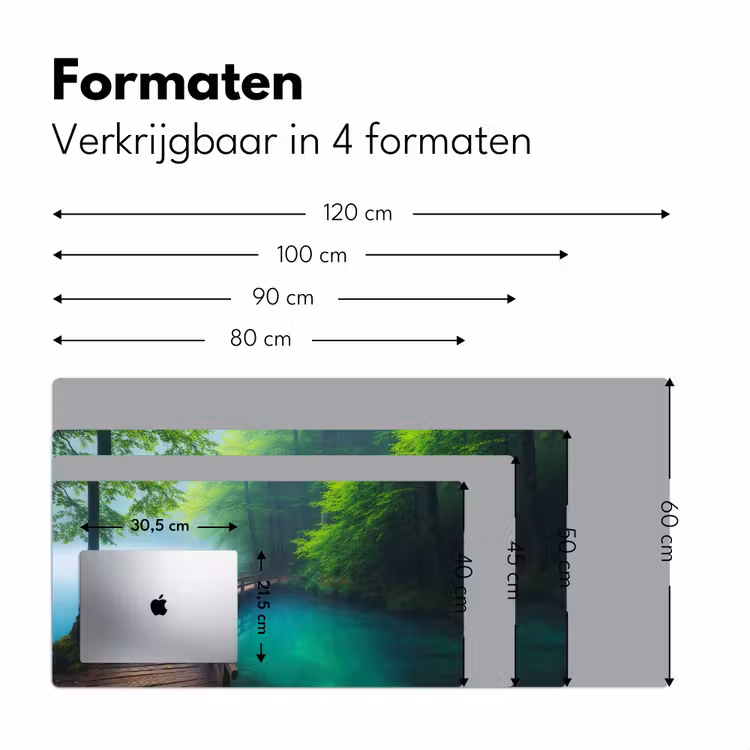 Brug - Water - Rivier - Bos Muismat XXL klein -sfeer5