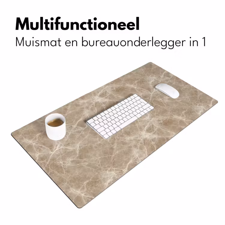 Bruin - Kristaladers - Marmer Muismat XXL klein 681 -sfeer4